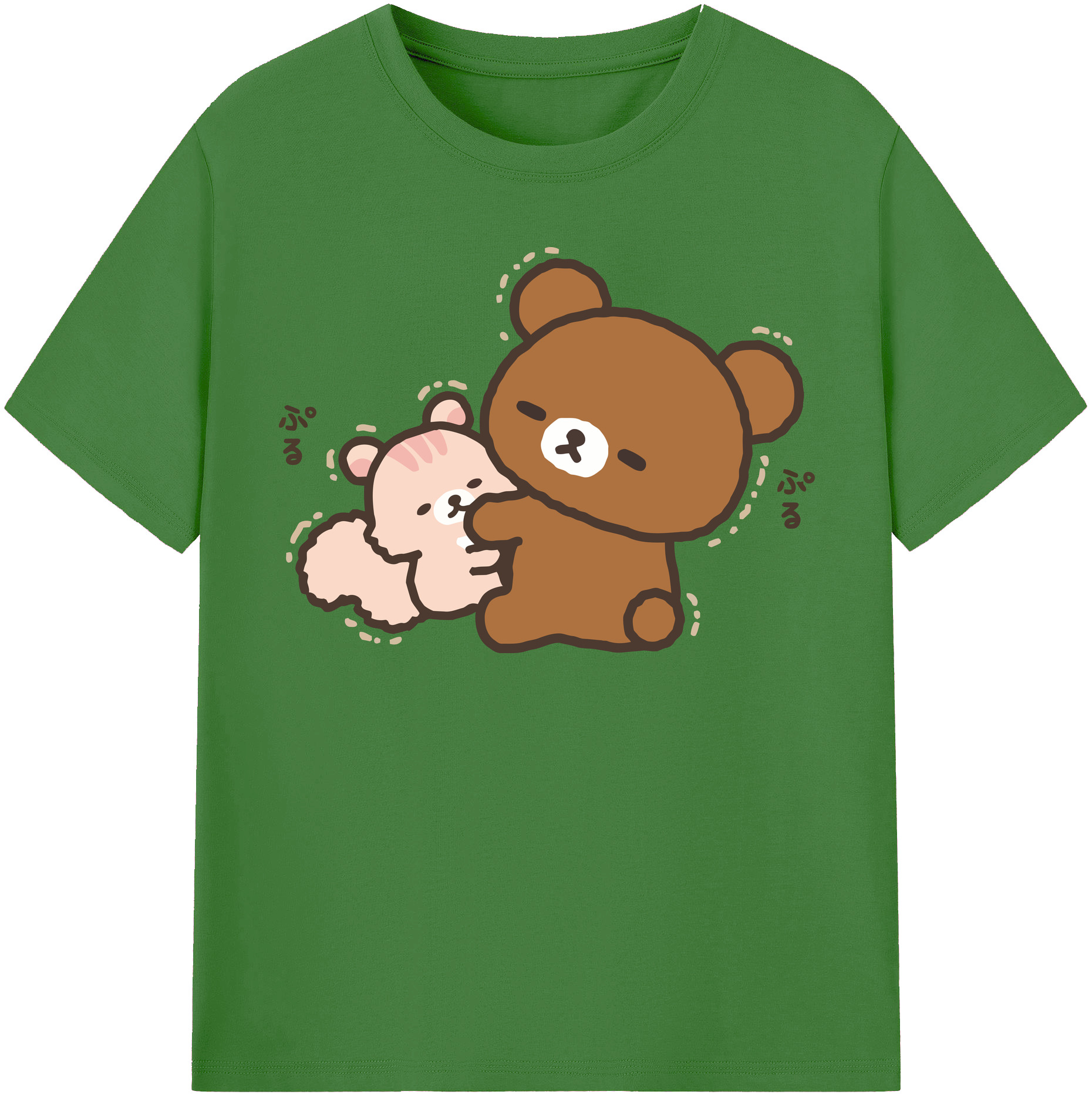 （画像用） リラックマ リラックマ キイロイトリ Rilakkuma Korilakkuma Kiiroitori レディースカジュアルプリントTシャツ（綿100％）